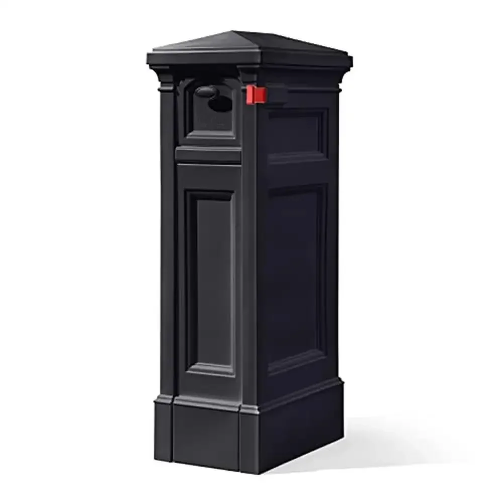 Atherton Reserve Storage Mailbox with Extra Space Mail and Packages Onyx Black Premium Design Weatherproof and Maintenance-Free
Atherton Reserve Storage Mailbox with Extra Space Mail and Packages Onyx Black Premium Design Weatherproof and Maintenance-Free