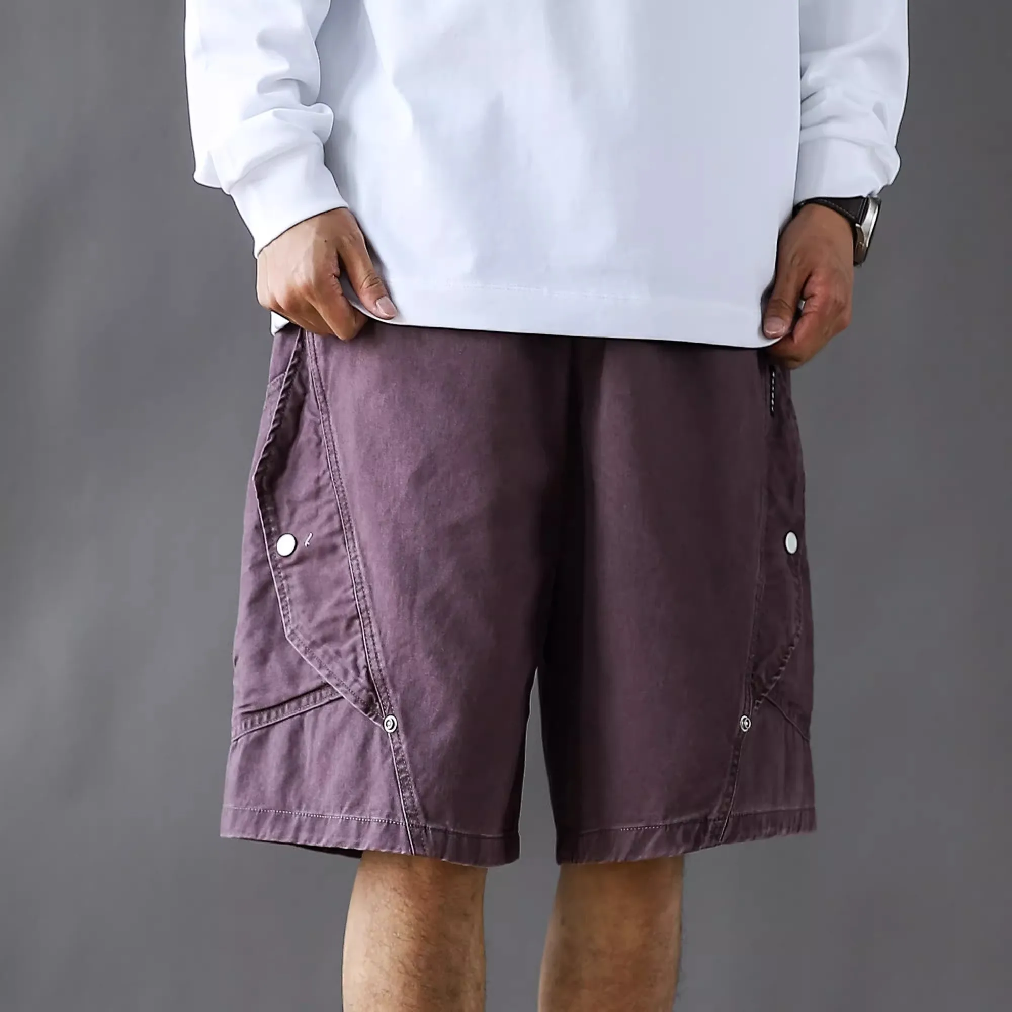 Summer New Washed Casual Style Men's Workwear Shorts Loose Fit Elastic Waist Three Dimensional Large Pockets Breathable Five-...
Summer New Washed Casual Style Men's Workwear Shorts Loose Fit Elastic Waist Three Dimensional Large Pockets Breathable Five-...