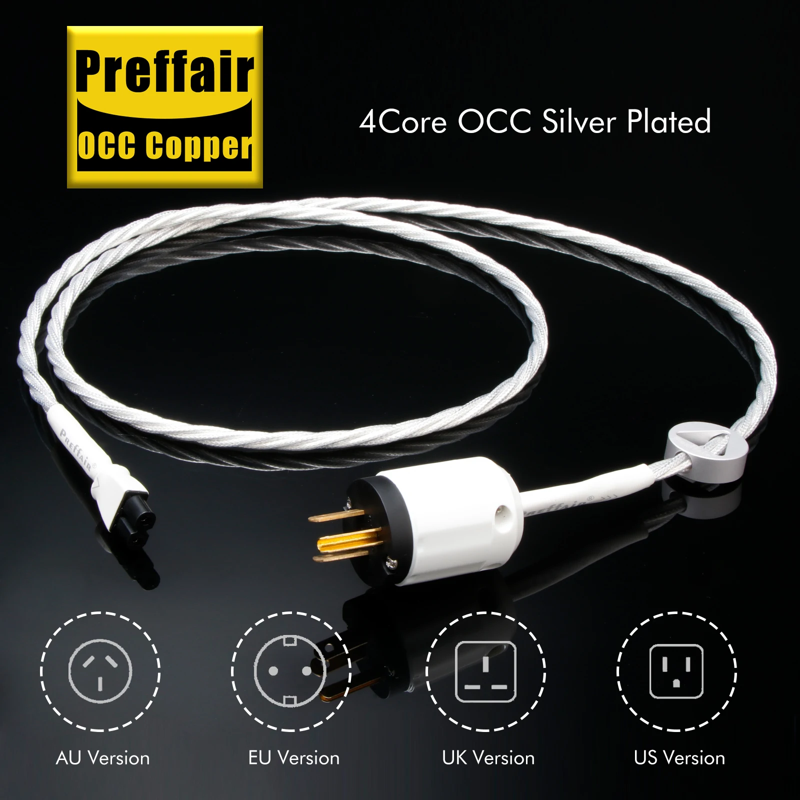 Hi-Fi ЕС/США для рисования 8 Кабель питания высокой чистоты OCC посеребренный 12AWG шнур питания аудиофильского усилителя
Hi-Fi ЕС/США для рисования 8 Кабель питания высокой чистоты OCC посеребренный 12AWG шнур питания аудиофильского усилителя