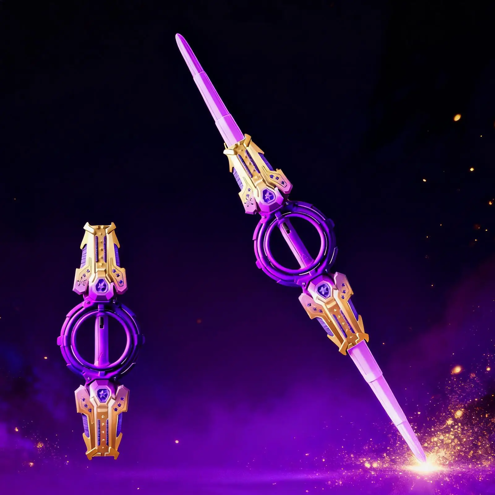 Colorful Glowing Sword Toys Laser Sword Lightsaber Fire Spinning Sword Double-Edged Telescopic Lightsaber Cosplay Children Toy
Colorful Glowing Sword Toys Laser Sword Lightsaber Fire Spinning Sword Double-Edged Telescopic Lightsaber Cosplay Children Toy