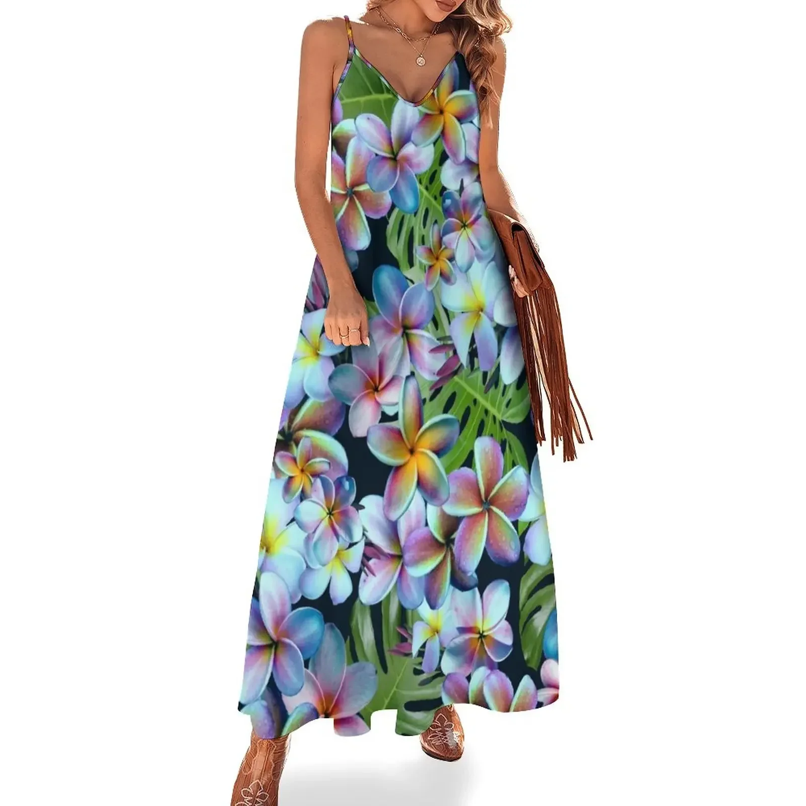 Rainbow Plumeria Dark Sleeveless Dress dresses for woman 2024 Female clothing Dress
Rainbow Plumeria Dark Sleeveless Dress dresses for woman 2024 Female clothing Dress