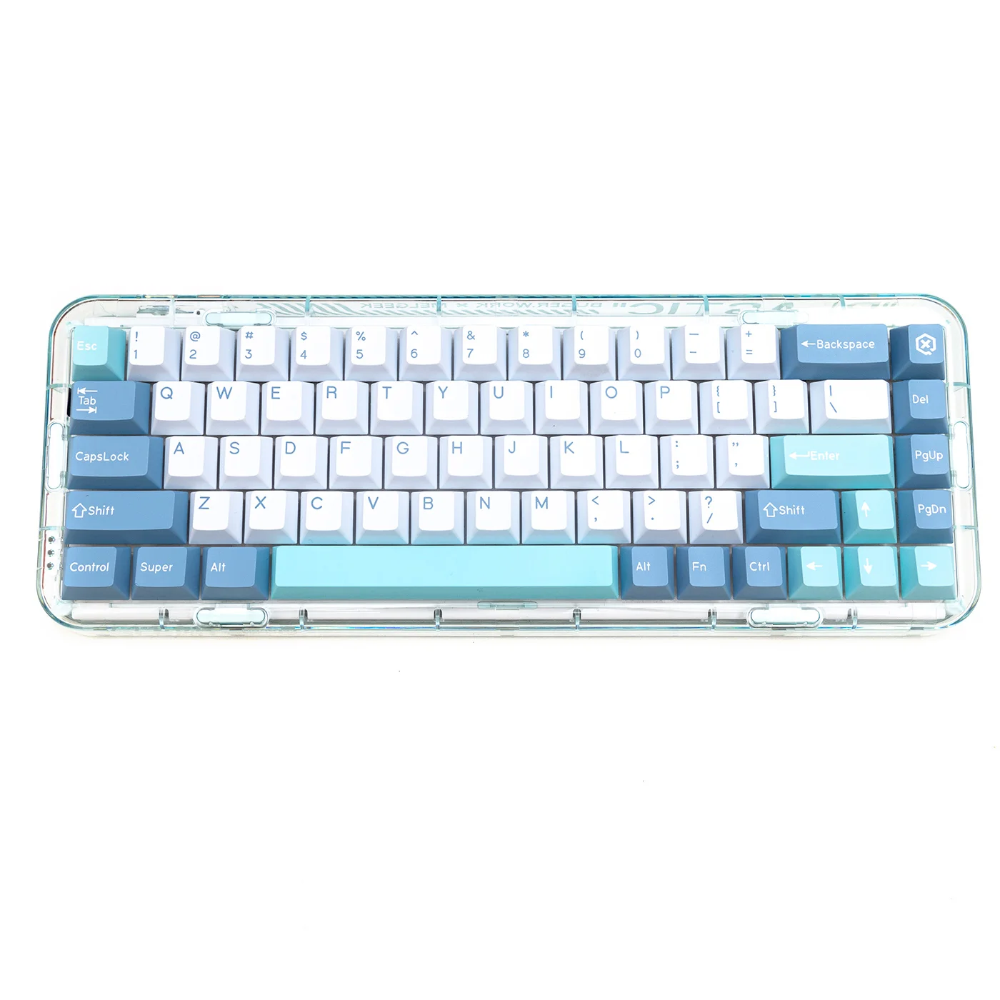light blue high quality keycaps complete set pbt material two colour process original height alice 68 87 98
light blue high quality keycaps complete set pbt material two colour process original height alice 68 87 98