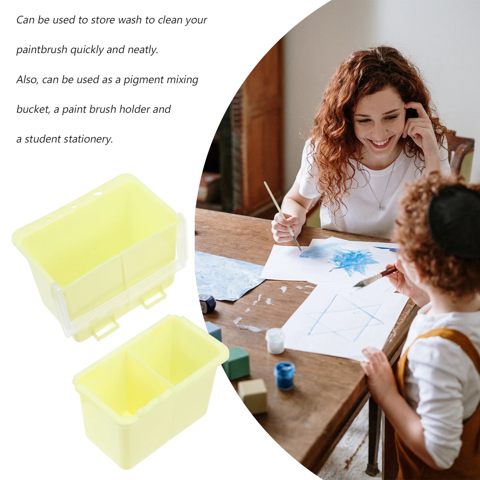 2pcs Paint Brush Basins Portable Painting Water Pots For Artist Student Stationery Art Supplies Brush Washing Containers Bucket
2pcs Paint Brush Basins Portable Painting Water Pots For Artist Student Stationery Art Supplies Brush Washing Containers Bucket