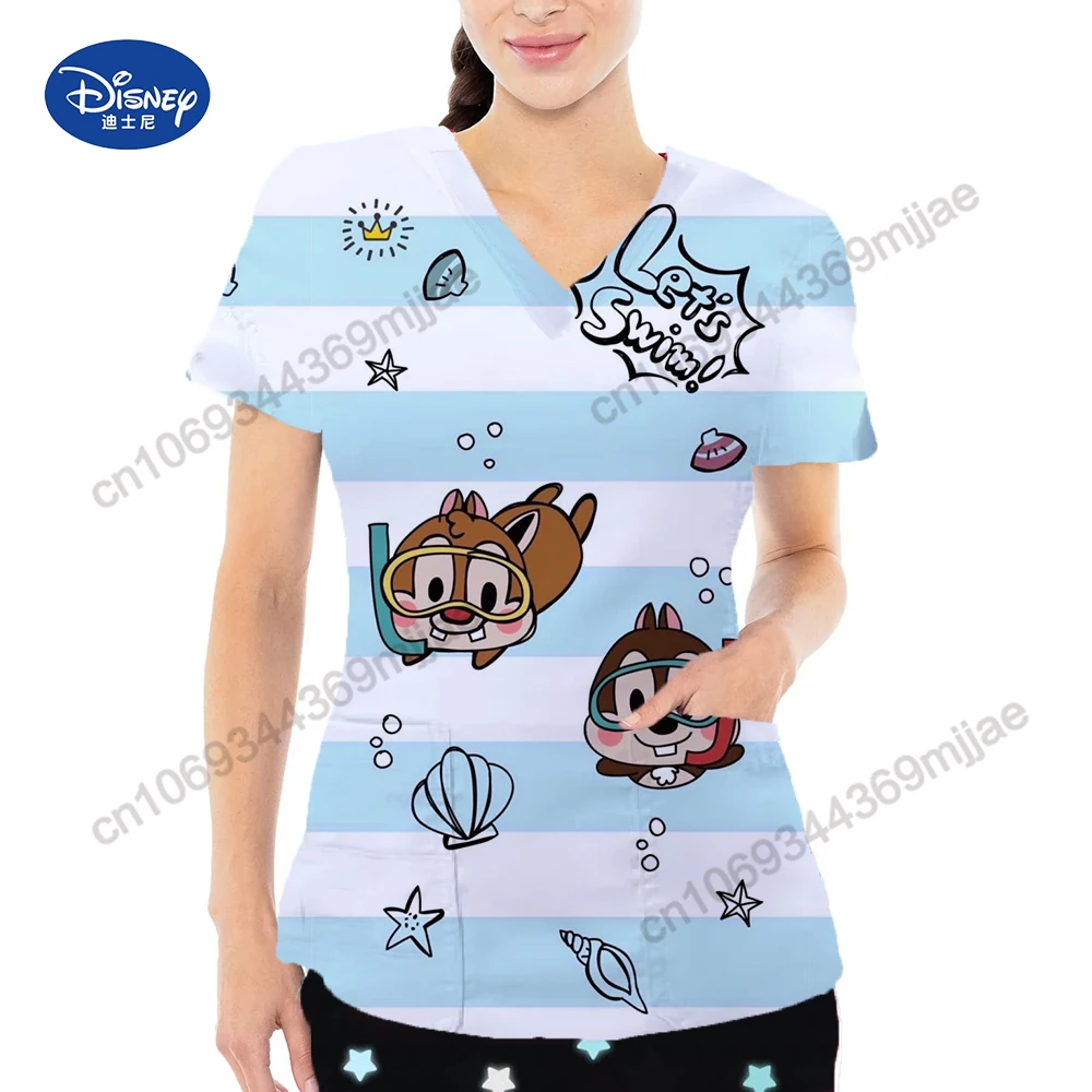 Nurse Uniform Women Top Disney Women's T-shirts for Women Summer 2023 Pocket Korean Style Clothes Short Sleeve Tee Shirt Kpop
Nurse Uniform Women Top Disney Women's T-shirts for Women Summer 2023 Pocket Korean Style Clothes Short Sleeve Tee Shirt Kpop