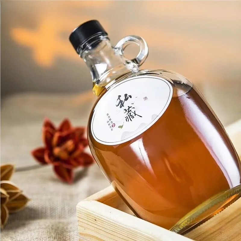 Beautiful Transparent Glass Oil Bottle Sealable Sesame Oil Bottle High End Creative Empty Bottle Home Use Fragrant Oil Jar
Beautiful Transparent Glass Oil Bottle Sealable Sesame Oil Bottle High End Creative Empty Bottle Home Use Fragrant Oil Jar