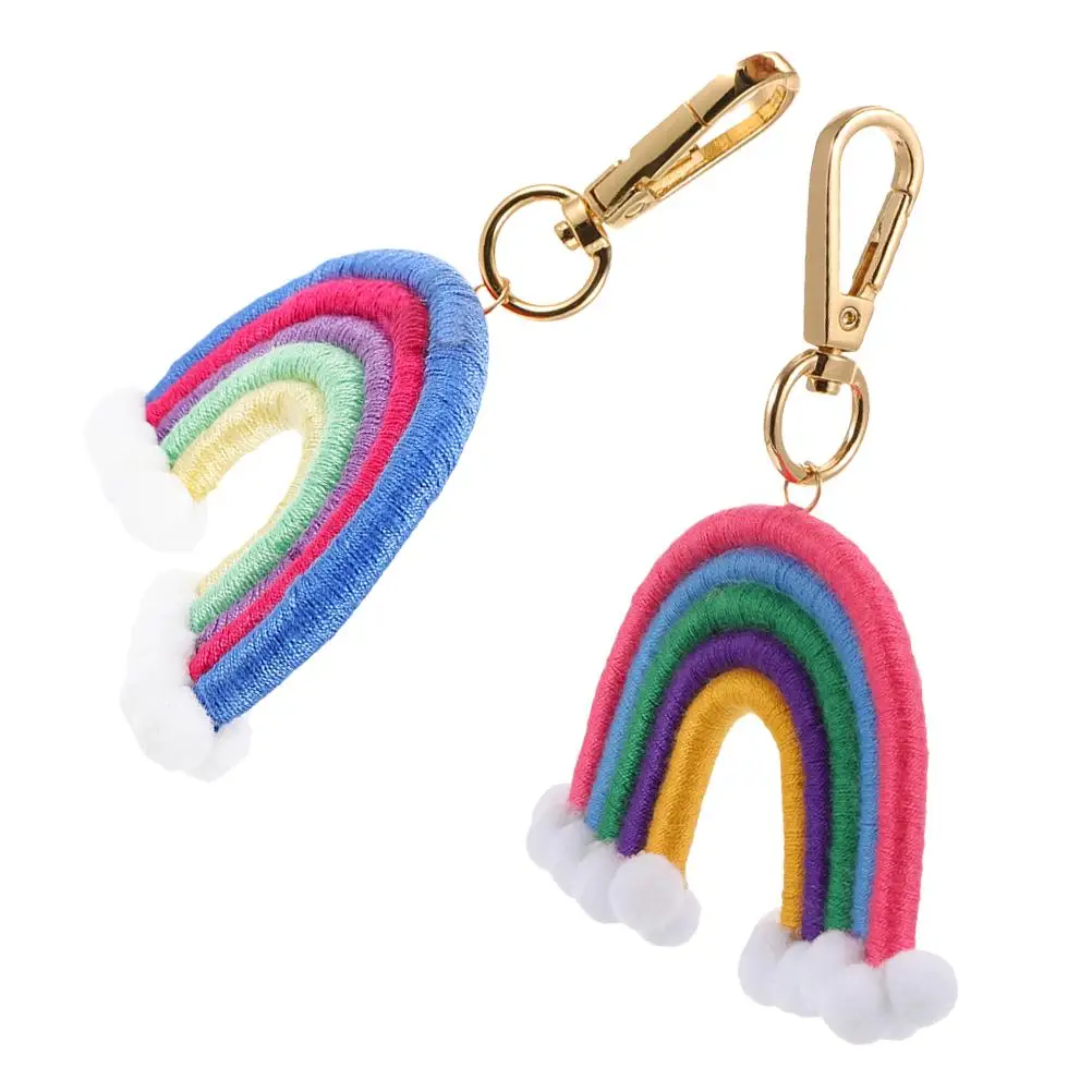 2PCS Rainbow Woven Keychain Cotton Rope Bag Ornament Pendant Car Key Holder Popular Accessories
2PCS Rainbow Woven Keychain Cotton Rope Bag Ornament Pendant Car Key Holder Popular Accessories