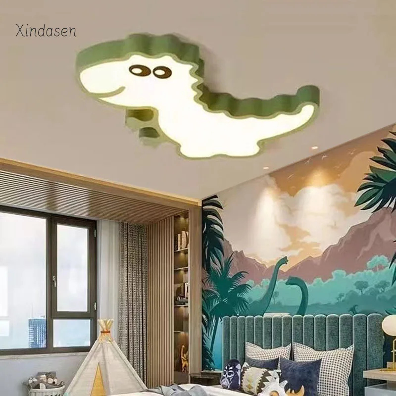Cartoon Dinosaur Lamp Kids Room Ceiling Light boys cute room decor Animal потолочный светильник baby girls bedroom chandeliers
Cartoon Dinosaur Lamp Kids Room Ceiling Light boys cute room decor Animal потолочный светильник baby girls bedroom chandeliers