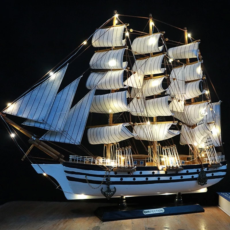 Model furnishings, sailboat ornaments, living room with lights, birthday gifts, Chinese small handicrafts, smooth sailing, woode
Model furnishings, sailboat ornaments, living room with lights, birthday gifts, Chinese small handicrafts, smooth sailing, woode