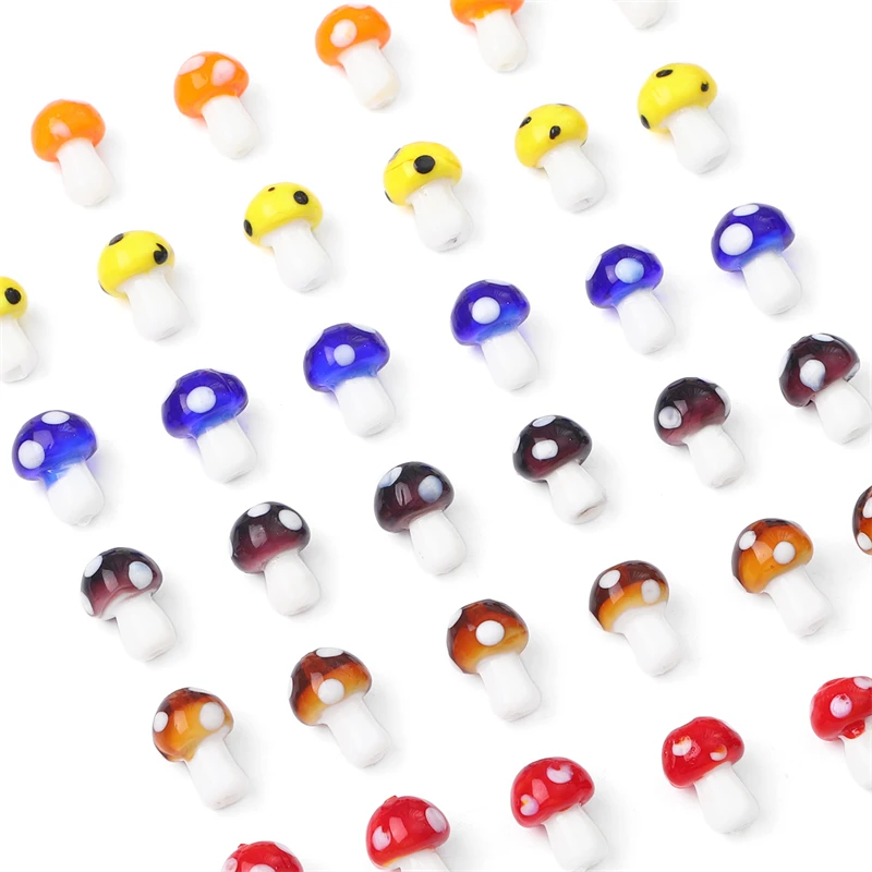 5Pcs Colorful Glass Mushrooms Decorative Beads Spacer Loose Beads For Necklace Bracelet Earrings Jewelry Making Accessories
5Pcs Colorful Glass Mushrooms Decorative Beads Spacer Loose Beads For Necklace Bracelet Earrings Jewelry Making Accessories