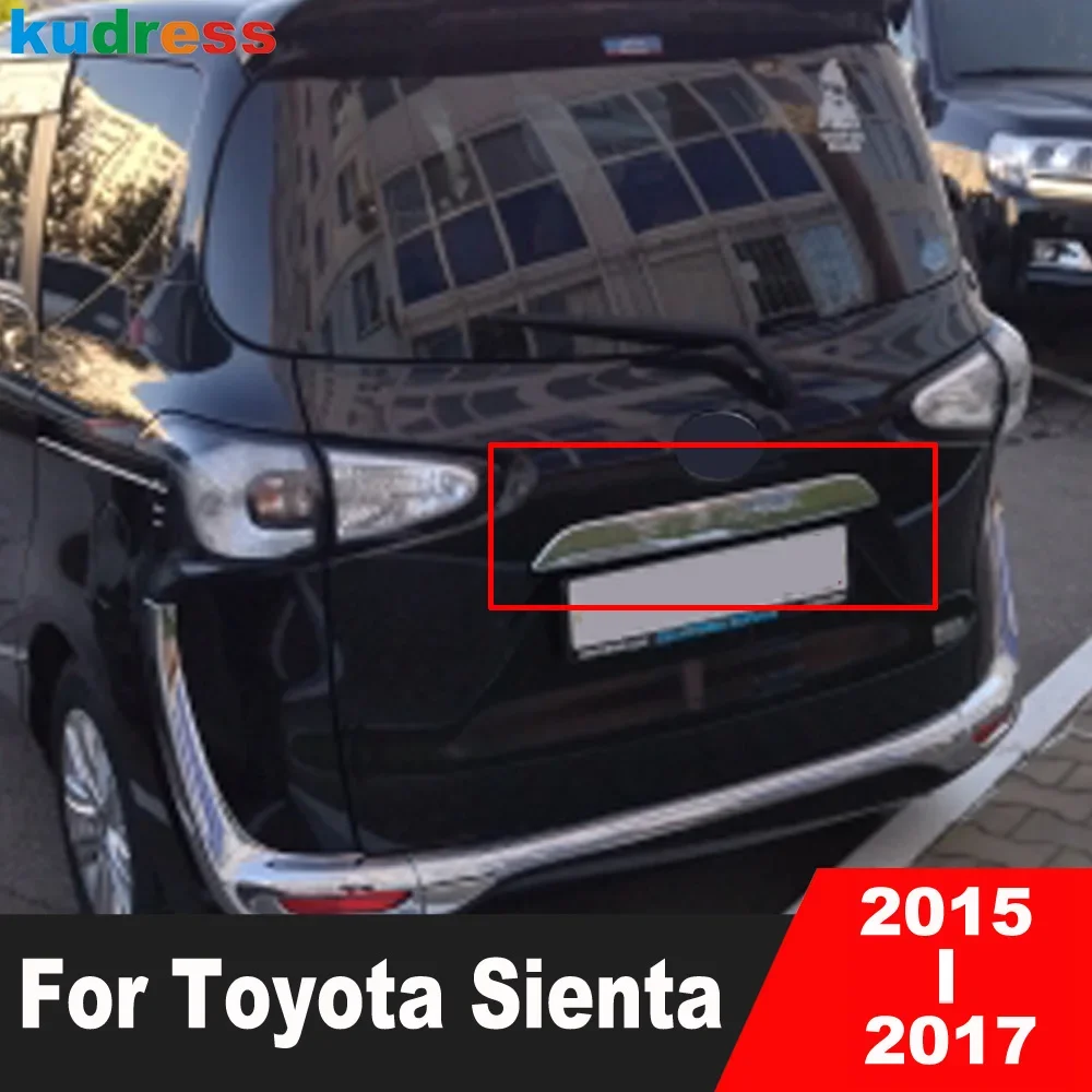 Задняя крышка багажника, накладка для Toyota Sienta NHP170 2015 2016 2017, ABS, хромированная накладка на заднюю дверь, декоративная полоса, автомобильные аксессуары
Задняя крышка багажника, накладка для Toyota Sienta NHP170 2015 2016 2017, ABS, хромированная накладка на заднюю дверь, декоративная полоса, автомобильные аксессуары