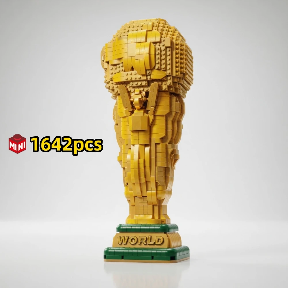 FUNXINEE 1642pcs NEW Football Trophy Micro Building Blocks 3D Model DIY Assembly Bricks Desktop Decor Gift For Football Fans
FUNXINEE 1642pcs NEW Football Trophy Micro Building Blocks 3D Model DIY Assembly Bricks Desktop Decor Gift For Football Fans