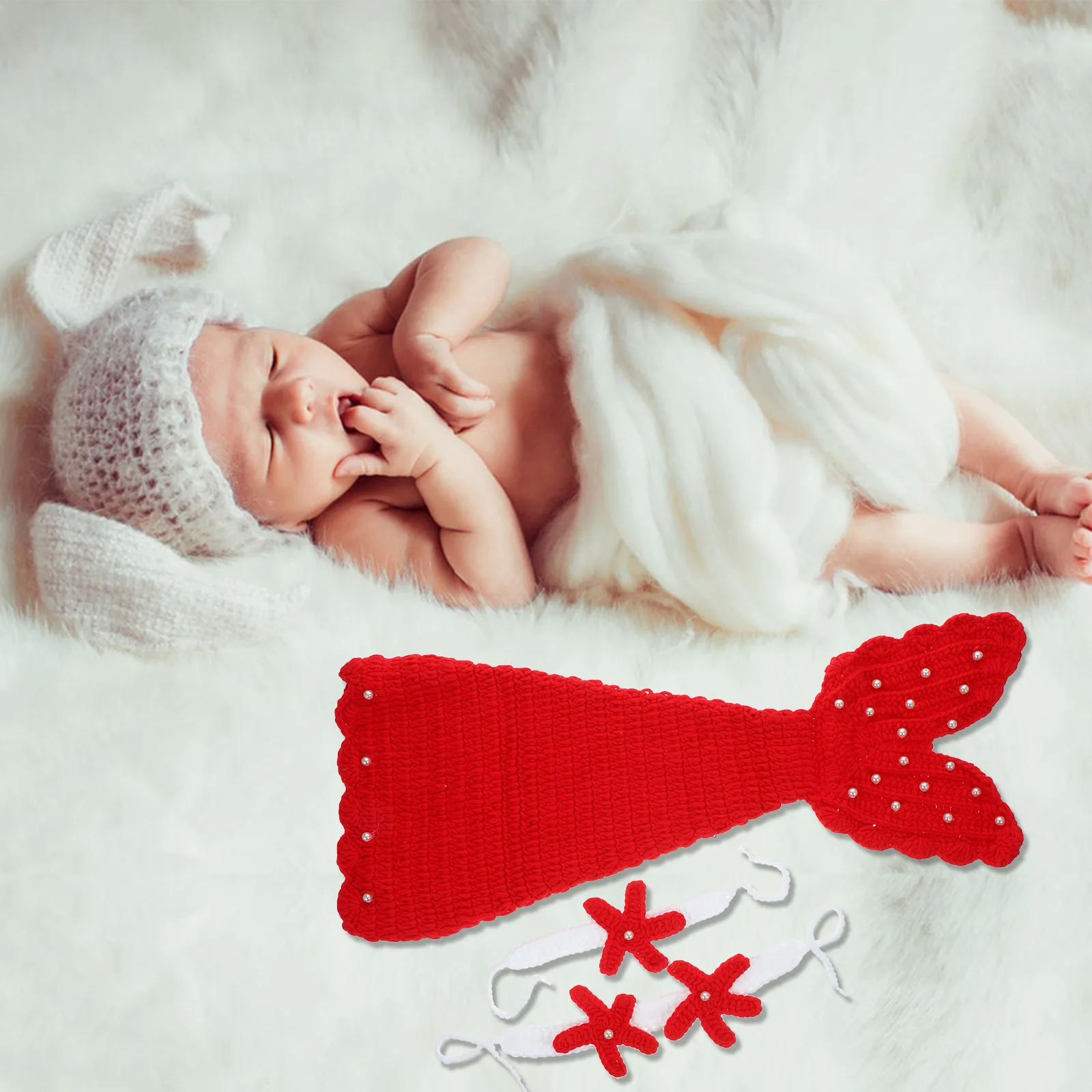 Adorable Baby Photography Suit Set Infant Mermaid Tail Costume Newborn Props Durable Comfortable Party Cosplay Outfits For
Adorable Baby Photography Suit Set Infant Mermaid Tail Costume Newborn Props Durable Comfortable Party Cosplay Outfits For