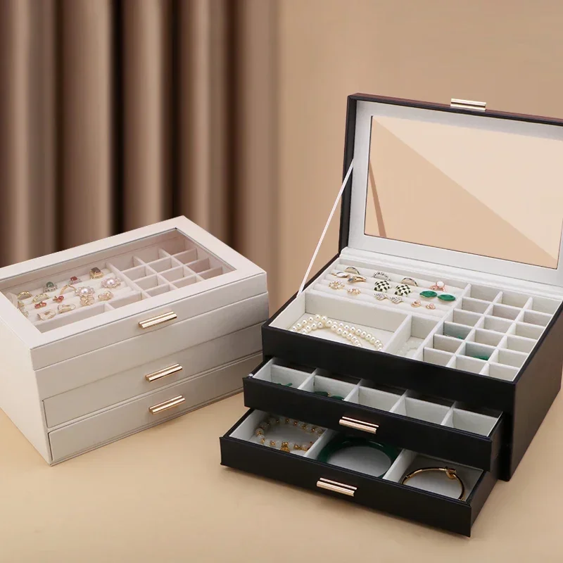 Velvet Jewelry Box Women's Bracelet Necklace Earrings Display St Luxury Big Size Storage Ring Box for Organizer
Velvet Jewelry Box Women's Bracelet Necklace Earrings Display St Luxury Big Size Storage Ring Box for Organizer