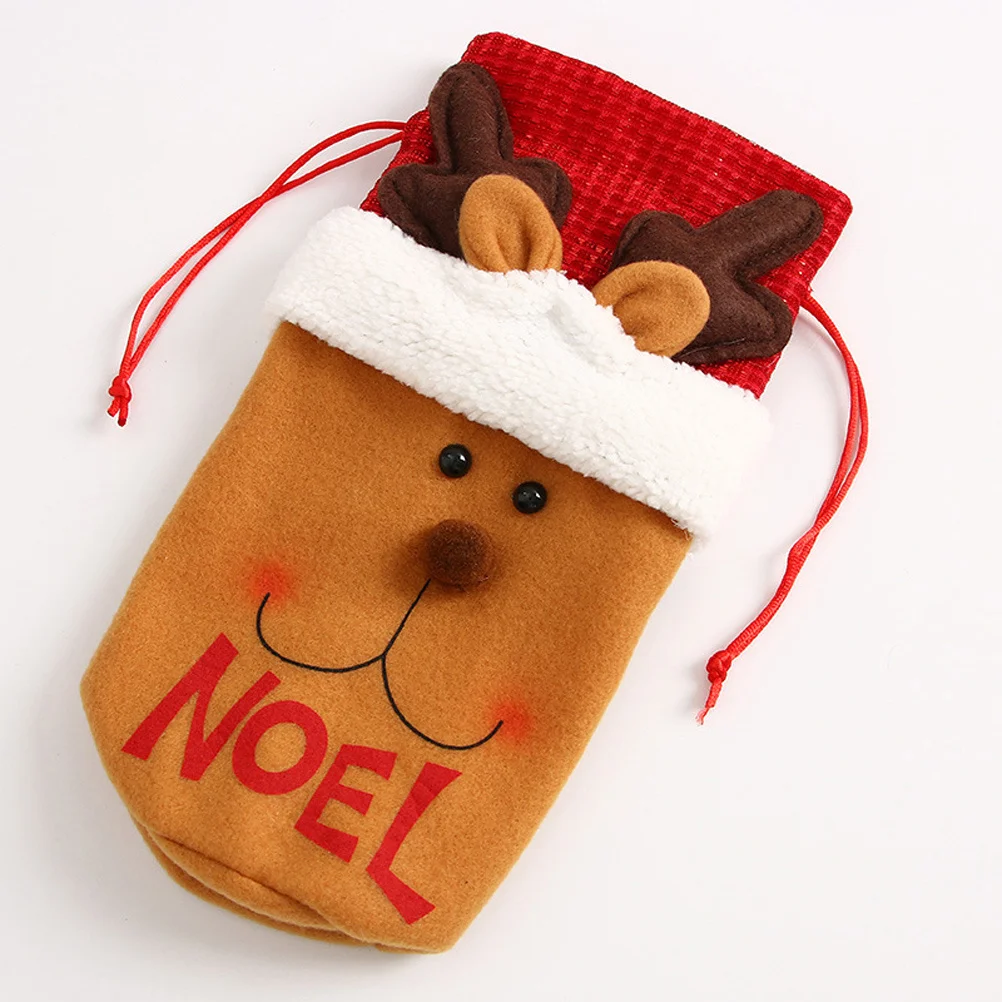 3Pcs Christmas Drawstring Red Wine Bottle Bags Santa Snowman Deer Table Dinner Party Decoration Red Wine Bottle Cover
3Pcs Christmas Drawstring Red Wine Bottle Bags Santa Snowman Deer Table Dinner Party Decoration Red Wine Bottle Cover