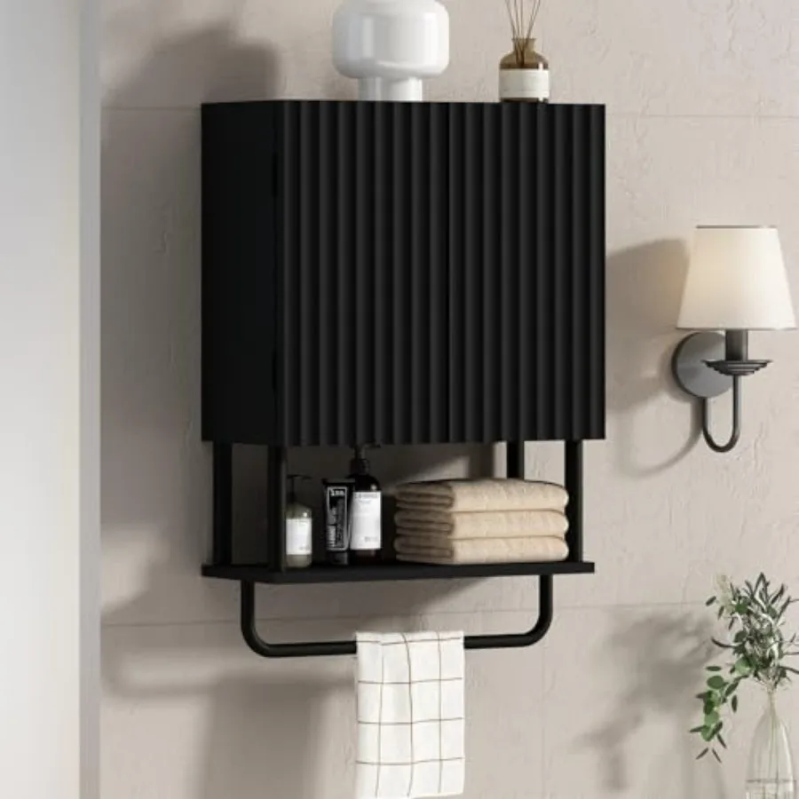 Fluted Bathroom Wall Cabinet with 2 Doors, 3-Tier Modern Farmhouse Medicine Cabinet, Over The Toilet Storage Cabinet with Adjus
Fluted Bathroom Wall Cabinet with 2 Doors, 3-Tier Modern Farmhouse Medicine Cabinet, Over The Toilet Storage Cabinet with Adjus