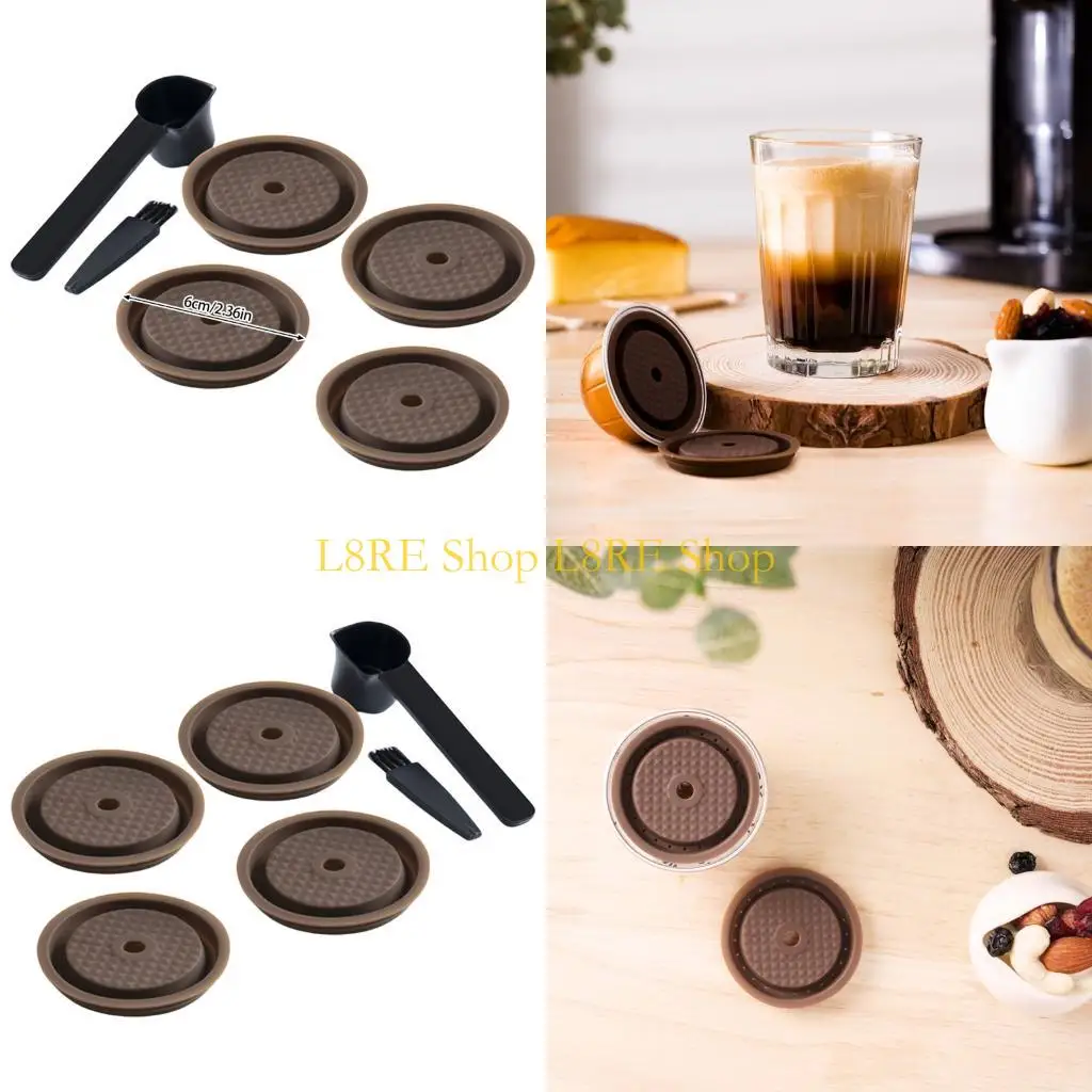 L8RE 4Pcs Reusable Silicone Caps Coffee Capsules Cover Lid Replacement Capsules
L8RE 4Pcs Reusable Silicone Caps Coffee Capsules Cover Lid Replacement Capsules