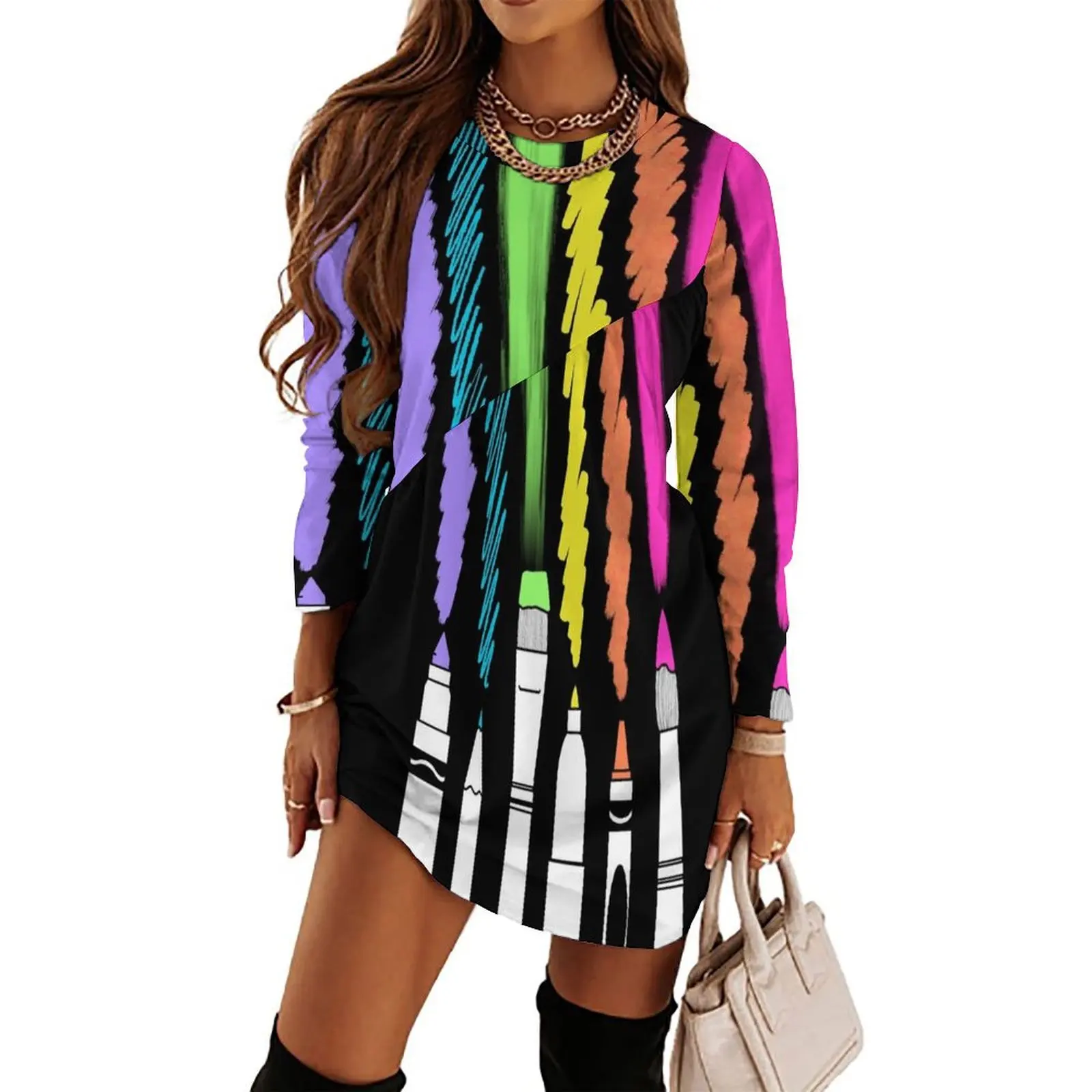 Dark Art Day Long Sleeved Dress luxury evening dresses 2024 evening dresses women
Dark Art Day Long Sleeved Dress luxury evening dresses 2024 evening dresses women