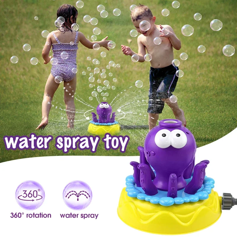 2 in 1 Rotating Octopus Sprinkler with Bubble, Water Spray Outdoor Toy Octopus Sprinkler for Kids, Backyard Garden Water Toys
2 in 1 Rotating Octopus Sprinkler with Bubble, Water Spray Outdoor Toy Octopus Sprinkler for Kids, Backyard Garden Water Toys
