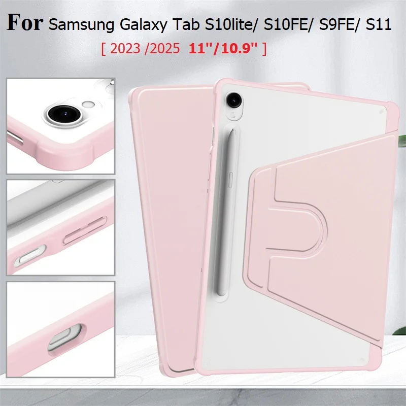 Rotating Case for Samsung Galaxy Tab S10 Lite S10 FE S9 FE 5G 10.9 Inch S9 S11 11Inch 2025 with Pencil Holder Auto Wake/Sleep up
Rotating Case for Samsung Galaxy Tab S10 Lite S10 FE S9 FE 5G 10.9 Inch S9 S11 11Inch 2025 with Pencil Holder Auto Wake/Sleep up