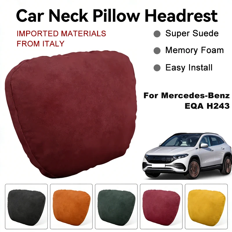 Italy Suede Car Neck Rest Pillow For Mercedes-Benz EQA H243 Seat Head Neck Support Cushion Auto Interior Accessories
Italy Suede Car Neck Rest Pillow For Mercedes-Benz EQA H243 Seat Head Neck Support Cushion Auto Interior Accessories