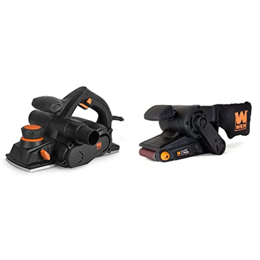 Электрический ручной рубанок 6534 8-амперовый, 4-3/8 дюйма и 6321 7-амперовый, 3 дюйма 21 дюйм Ленточная шлифовальная машина с пылесборником, черная
Электрический ручной рубанок 6534 8-амперовый, 4-3/8 дюйма и 6321 7-амперовый, 3 дюйма 21 дюйм Ленточная шлифовальная машина с пылесборником, черная