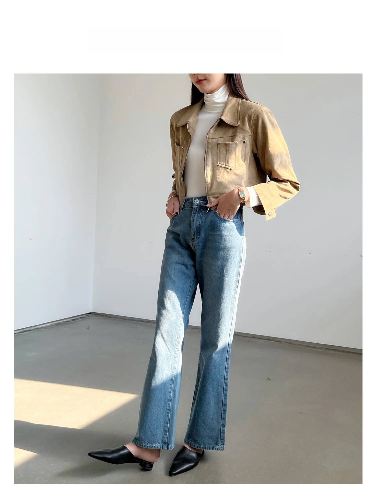 High Waist Wide Leg Pants Slim Fit Commute Ladies Jeans Pear Shape Body Retro Straight Tube Vintage Blue Jeans for Women
High Waist Wide Leg Pants Slim Fit Commute Ladies Jeans Pear Shape Body Retro Straight Tube Vintage Blue Jeans for Women
