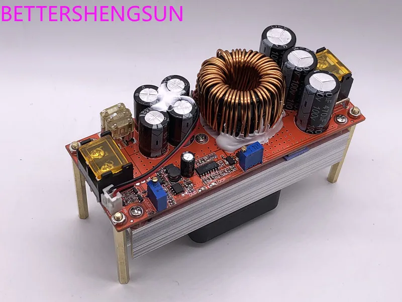 1500 Вт DC-DC повышающий постоянное напряжение постоянный ток регулируемый модуль питания 12-60 В литр 12-90 В
1500 Вт DC-DC повышающий постоянное напряжение постоянный ток регулируемый модуль питания 12-60 В литр 12-90 В