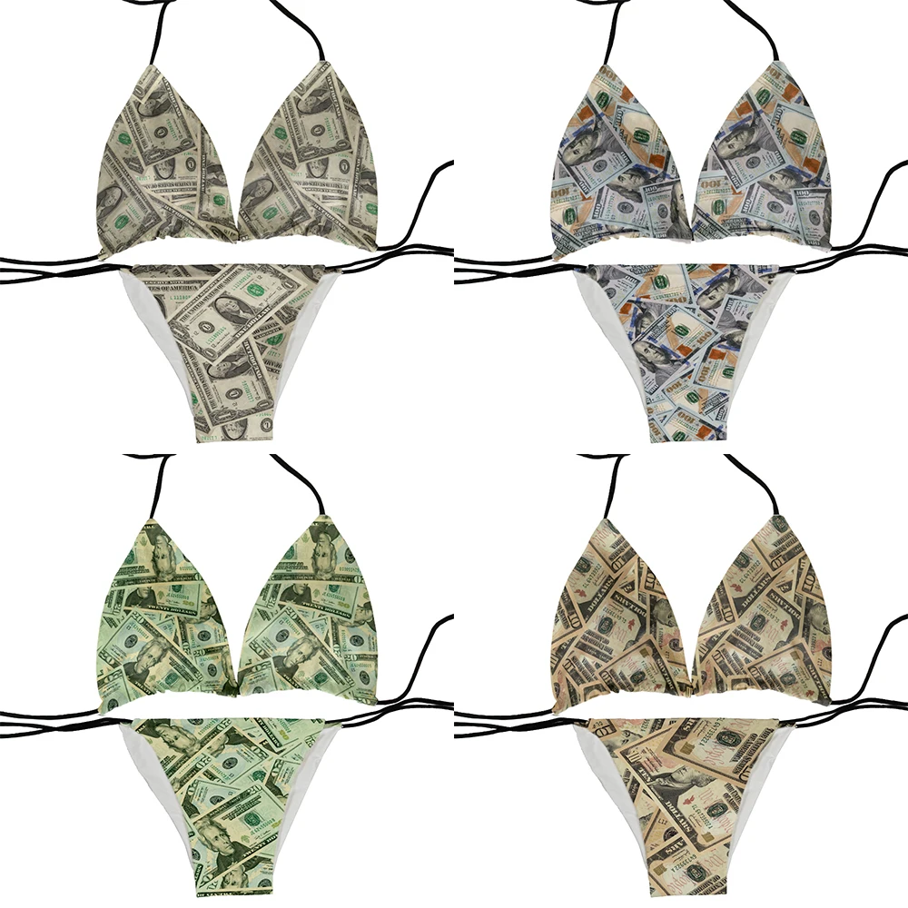 New ladies bikini suit fashion trend 3D printing split swimsuit summer beach surfing sunbathing sexy mid-waist With chest pad
New ladies bikini suit fashion trend 3D printing split swimsuit summer beach surfing sunbathing sexy mid-waist With chest pad