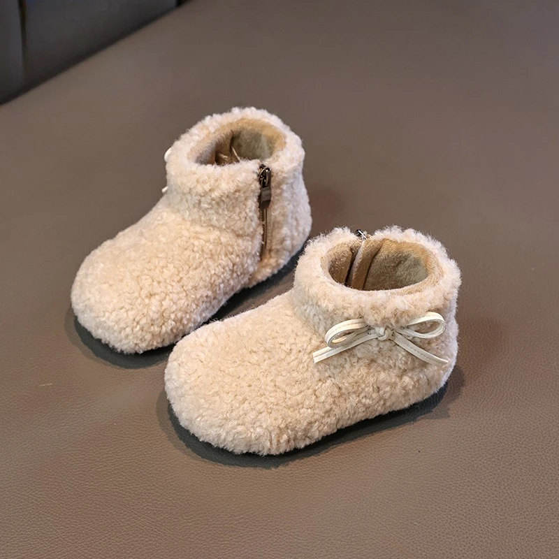 Winter Toddlers Fashion Plush Boots Sweet Bowknot Children Princess Ankle Boots Outdoor Furry Hairy Kids Snow Boots for Girls
Winter Toddlers Fashion Plush Boots Sweet Bowknot Children Princess Ankle Boots Outdoor Furry Hairy Kids Snow Boots for Girls