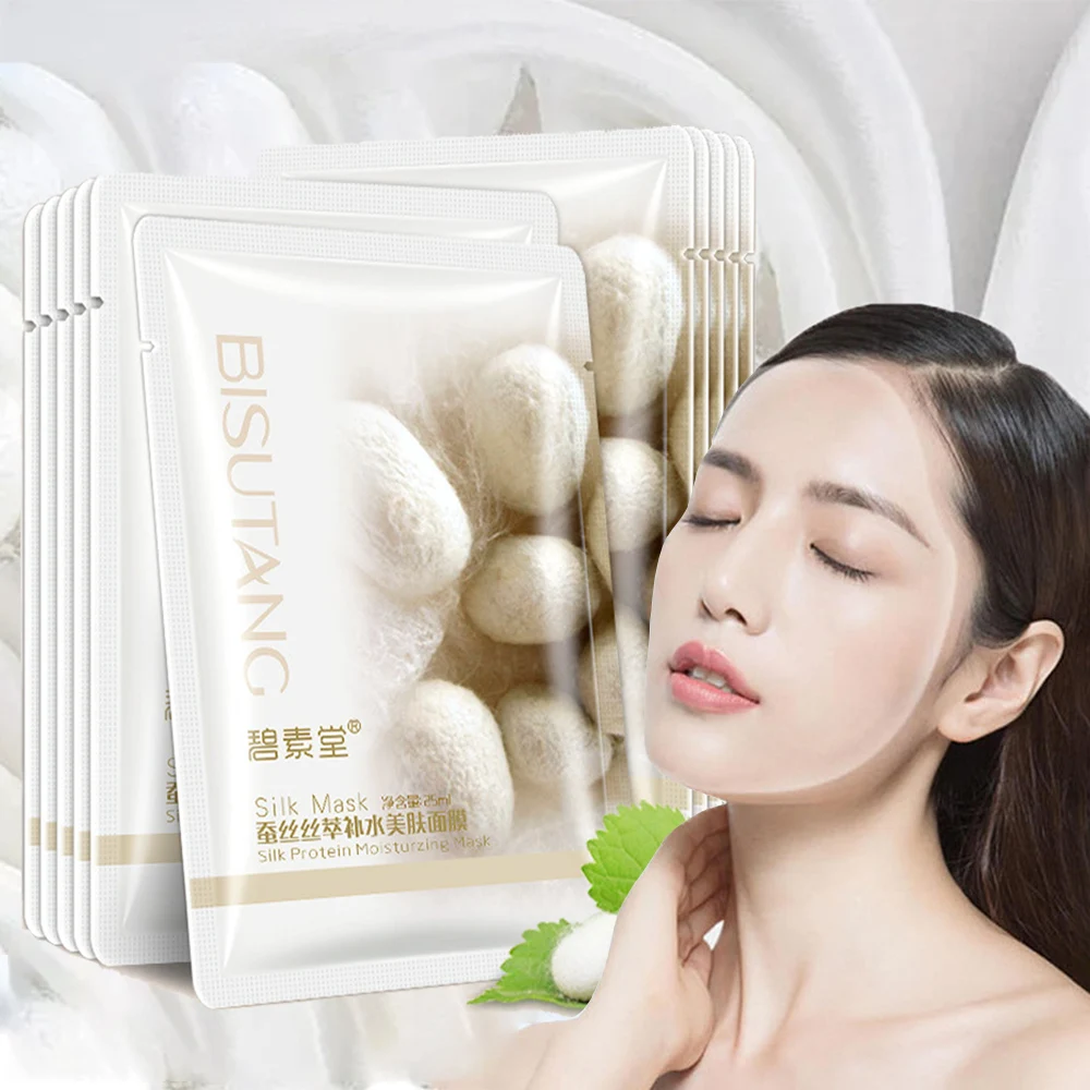 Silk Protein Moisturzing Mask Smooth Skin Care Elastic Moist Tender Plump Silky Face Leather Sheets Mask Oil-control Whitening
Silk Protein Moisturzing Mask Smooth Skin Care Elastic Moist Tender Plump Silky Face Leather Sheets Mask Oil-control Whitening