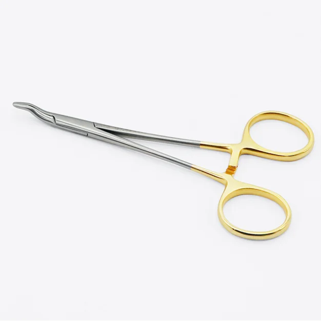 Stainless Steel Bend Head Gold Handle Nasal Holding Forceps for Rhinoplasty, Nasal Tools
Stainless Steel Bend Head Gold Handle Nasal Holding Forceps for Rhinoplasty, Nasal Tools