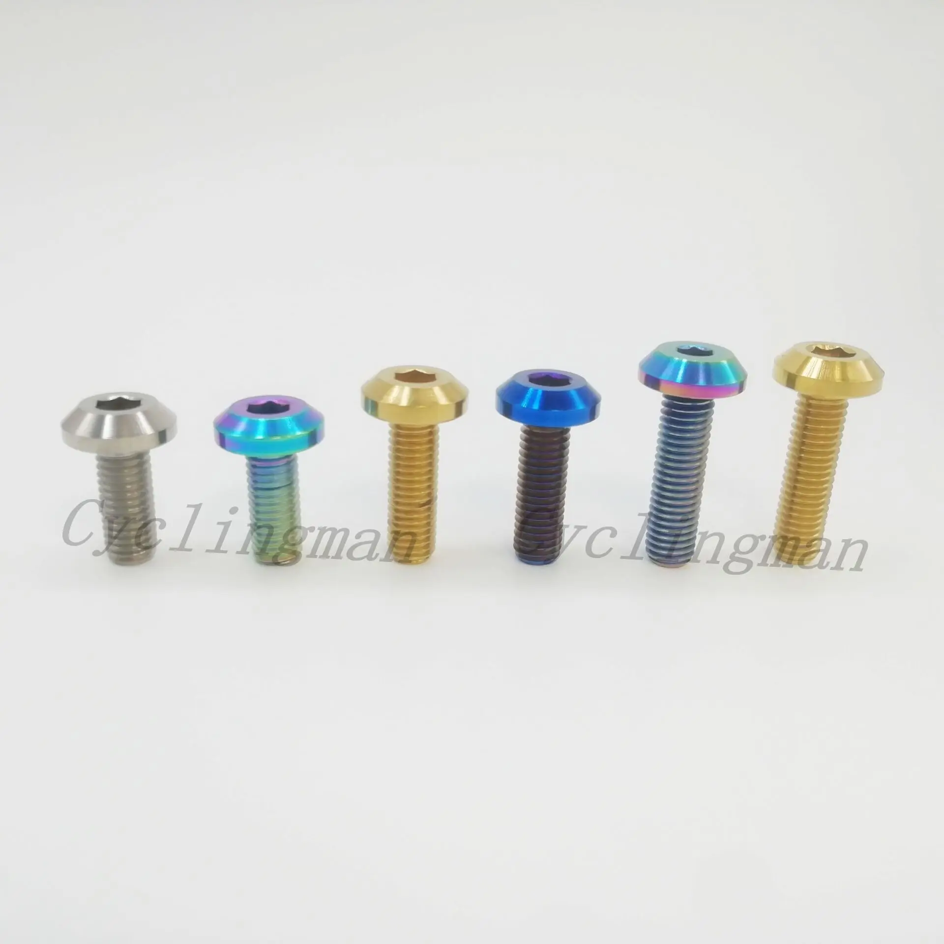 Cyclingman Titanium Ti Bolts M8X20mm M8X25mm M8X30mm Allen Key Head Ti Screw For Bicycle Motorcycle Brake 1PC
Cyclingman Titanium Ti Bolts M8X20mm M8X25mm M8X30mm Allen Key Head Ti Screw For Bicycle Motorcycle Brake 1PC