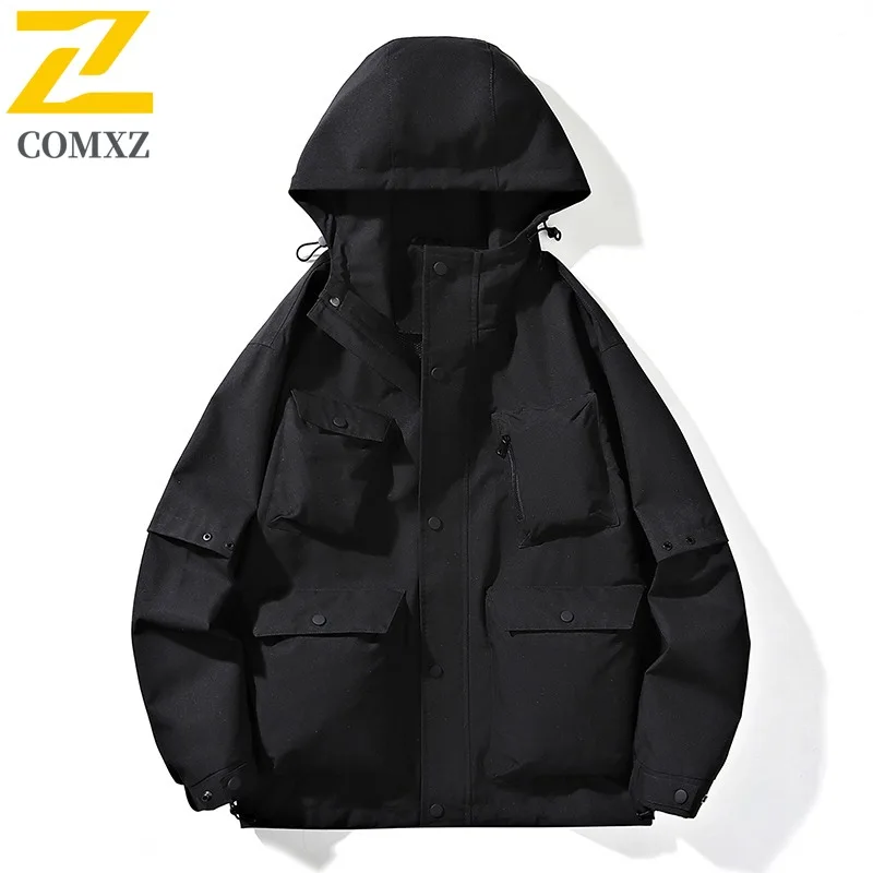 COMXZ Мужская куртка 2025 однослойная ветрозащитная куртка для путешествий и пешего туризма с капюшоном для отдыха на открытом воздухе, спортивное легкое весенне-осеннее пальто
COMXZ Мужская куртка 2025 однослойная ветрозащитная куртка для путешествий и пешего туризма с капюшоном для отдыха на открытом воздухе, спортивное легкое весенне-осеннее пальто