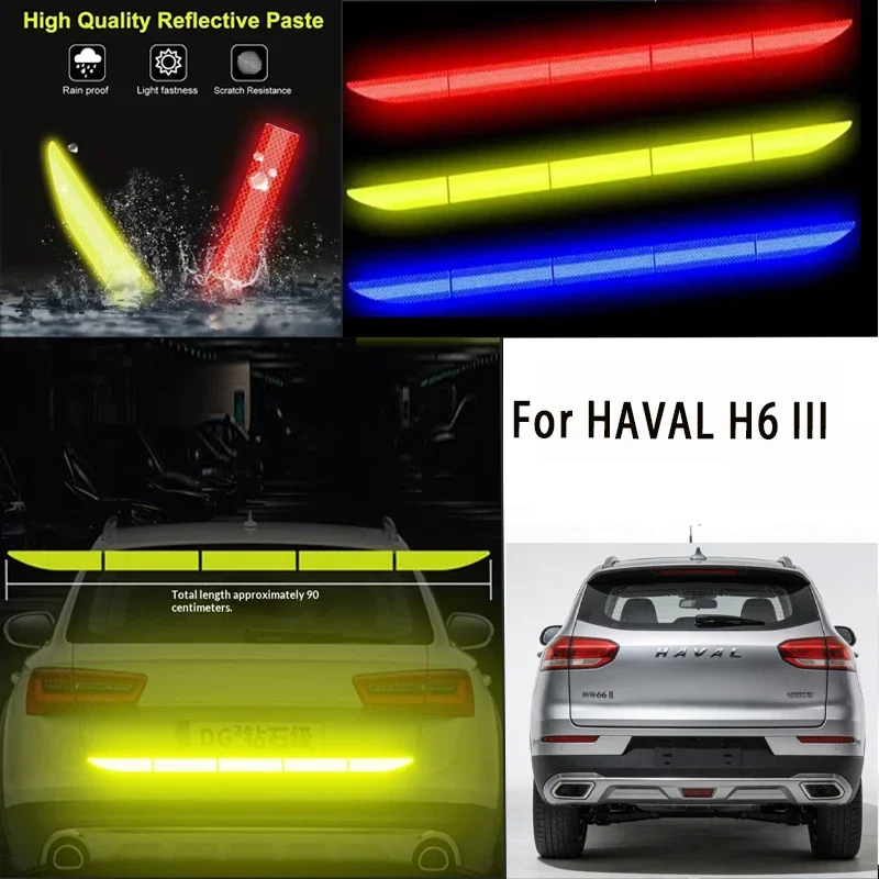 For HAVAL H6 III 1pcs Reflective Warning Safety Tape-Car Trunk Anti-Collision
For HAVAL H6 III 1pcs Reflective Warning Safety Tape-Car Trunk Anti-Collision