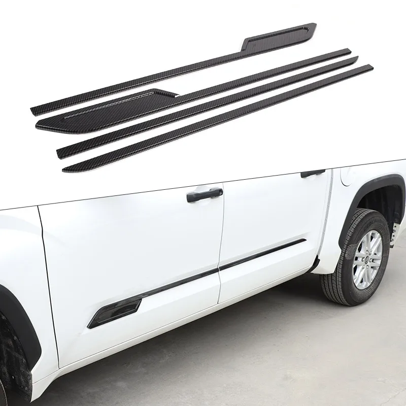 For Toyota Tundra 2022 2023 ABS Carbon Fiber/Matte black Side Door Body Molding Moulding Trim Car Accessories
For Toyota Tundra 2022 2023 ABS Carbon Fiber/Matte black Side Door Body Molding Moulding Trim Car Accessories