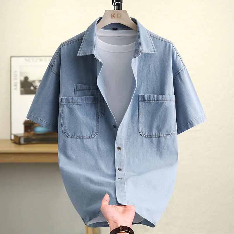 2025 Summer New Men's Casual Denim Short Sleeve Quality Fabric Breathable and Comfortable Trendy Denim Top
2025 Summer New Men's Casual Denim Short Sleeve Quality Fabric Breathable and Comfortable Trendy Denim Top