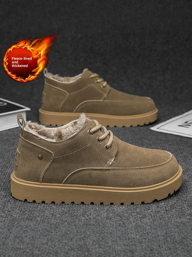Men's Winter Snow Boots Thickened Fleece Lined Fur Integrated Bread Shoe Warm Anti-Cold for -40 Degree Northeast Casual Boots
Men's Winter Snow Boots Thickened Fleece Lined Fur Integrated Bread Shoe Warm Anti-Cold for -40 Degree Northeast Casual Boots