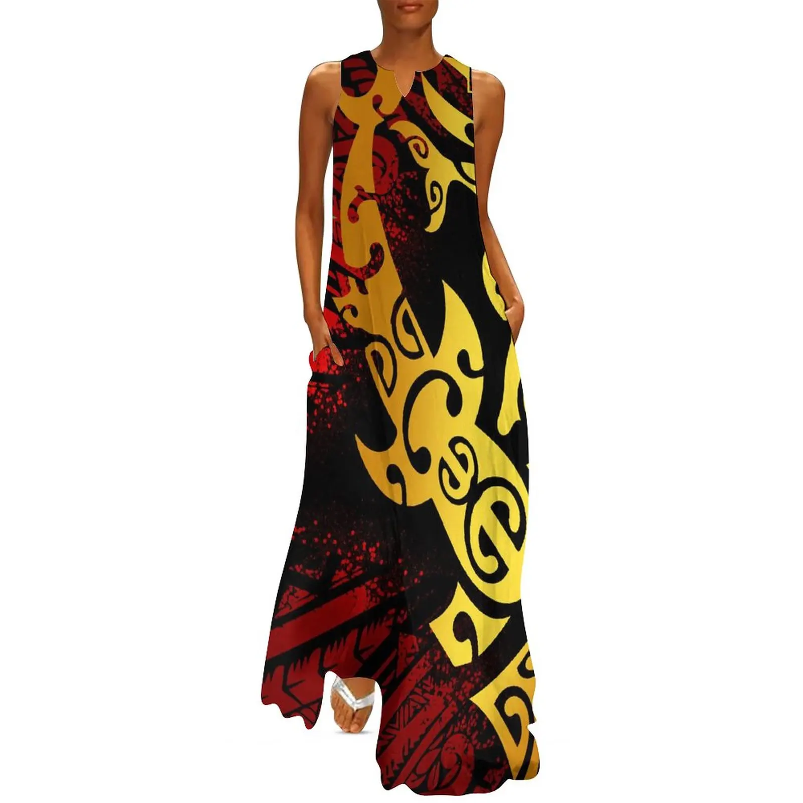Summer Polynesian Style Big People 5XL Women Off Shoulder Dress Sexy V-neck Women Beach Elegant Maxi Sleeveless Long Dresses
Summer Polynesian Style Big People 5XL Women Off Shoulder Dress Sexy V-neck Women Beach Elegant Maxi Sleeveless Long Dresses