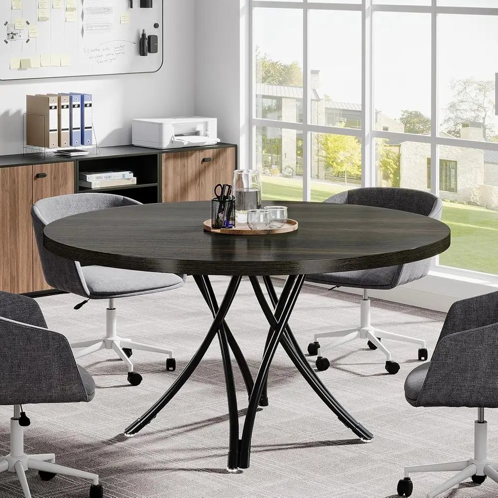 Contemporary 47 Circular Office Meeting Table in Black for Business Conferences
Contemporary 47 Circular Office Meeting Table in Black for Business Conferences