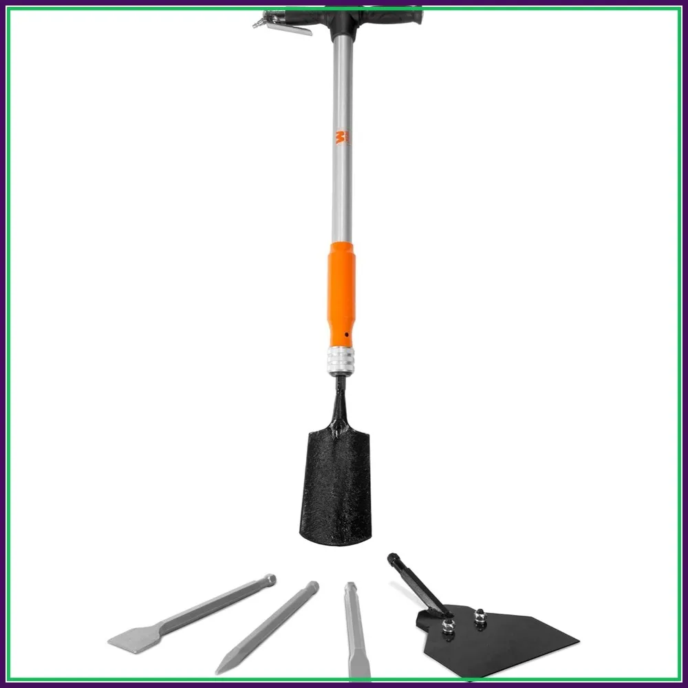 5-in-1 Pneumatic Multi-Function Tool with Scraper, Shovel, and Chisel Attachments
5-in-1 Pneumatic Multi-Function Tool with Scraper, Shovel, and Chisel Attachments