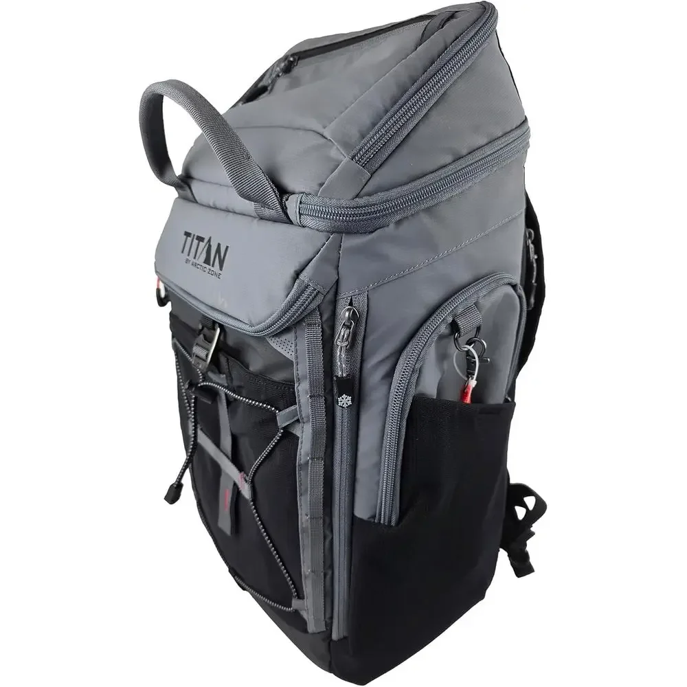 Insulated Leak-Proof Backpack Cooler with 26-Can Capacity, Grey
Insulated Leak-Proof Backpack Cooler with 26-Can Capacity, Grey