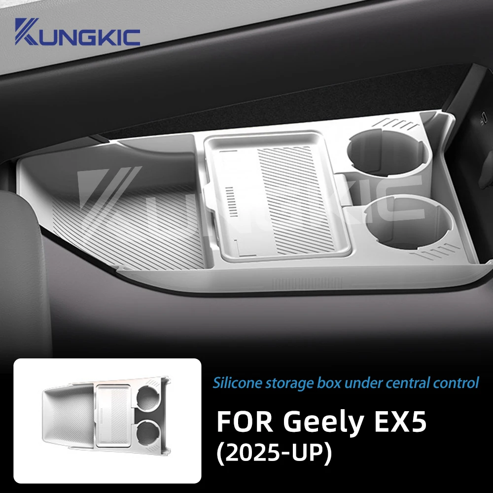 Silicone Lower Center Console Storage Box For Geely EX5 2025 2026 Car Interior Anti-Slip Organizer Accessories
Silicone Lower Center Console Storage Box For Geely EX5 2025 2026 Car Interior Anti-Slip Organizer Accessories