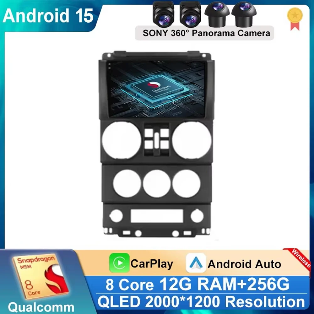 Car Radio Android 15 For Jeep Wrangler Unlimited 3 JK 2008 - 2010 Stereo GPS Carplay Multimedia Player Navigation Auto DSP Audio
Car Radio Android 15 For Jeep Wrangler Unlimited 3 JK 2008 - 2010 Stereo GPS Carplay Multimedia Player Navigation Auto DSP Audio