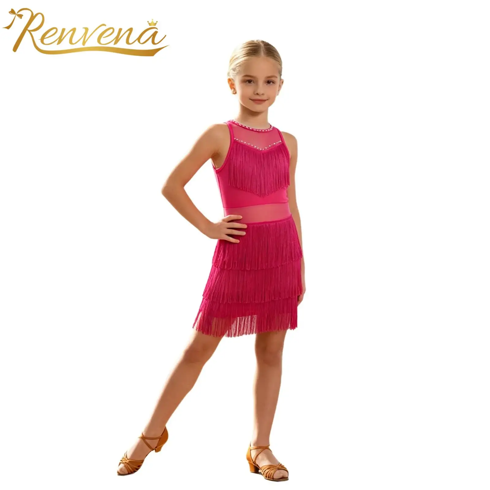 Children Rumba Tango Performance Dresses Ballroom Dancing Competition Costume Kids Salsa Cha Cha Tassel Latin Dance Dress
Children Rumba Tango Performance Dresses Ballroom Dancing Competition Costume Kids Salsa Cha Cha Tassel Latin Dance Dress