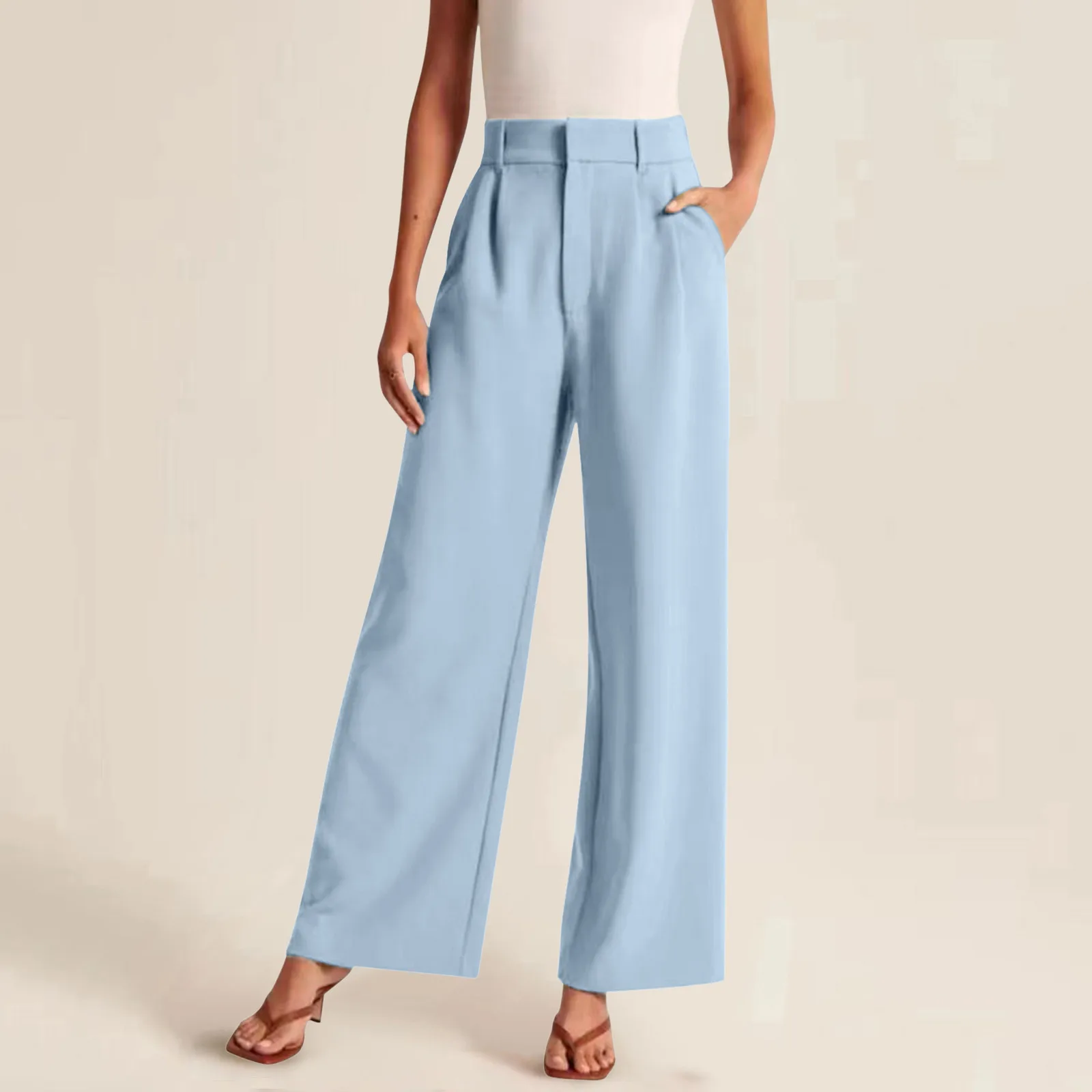 Women Wide Leg Pants For Women Work Business Casual High Waist Dress Pants Fashion Oversize Solid Overalls High Quality Pants
Women Wide Leg Pants For Women Work Business Casual High Waist Dress Pants Fashion Oversize Solid Overalls High Quality Pants
