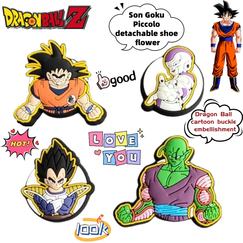 Декоративная застежка для обуви в виде персонажей аниме Dragon Ball: Сон Гоку и Пикколо, съемная, креативный подарок, украшение для обуви
Декоративная застежка для обуви в виде персонажей аниме Dragon Ball: Сон Гоку и Пикколо, съемная, креативный подарок, украшение для обуви