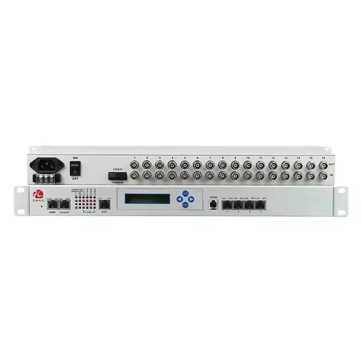 19inch 1U Rack mount PDH Optical Multiplexer 16E1+4*100M Ethernet with LCD Screen
19inch 1U Rack mount PDH Optical Multiplexer 16E1+4*100M Ethernet with LCD Screen