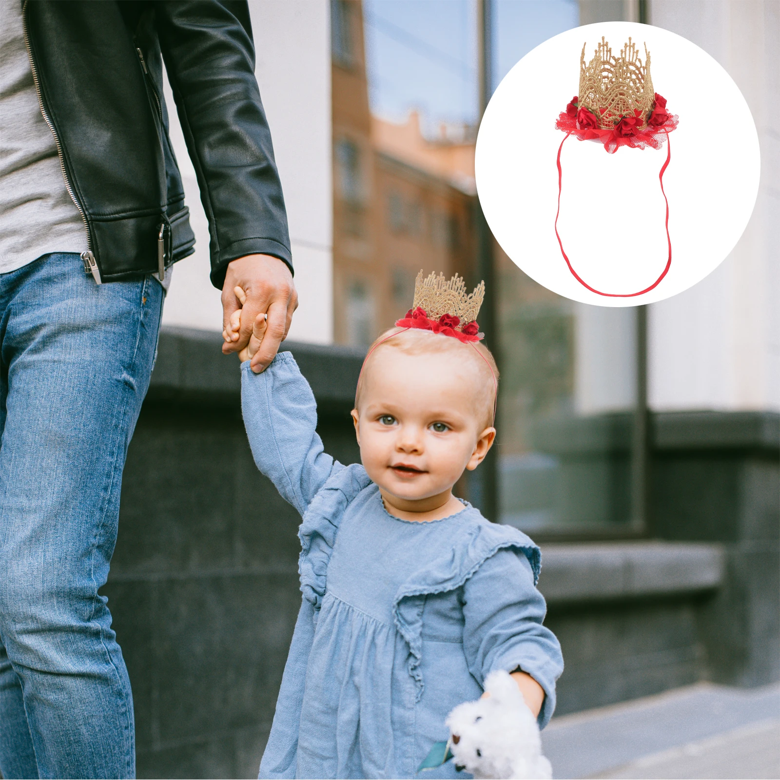 Crown Headband for Baby Girl with Red Flower Design Ideal for First Birthday Crown Hair Accessories
Crown Headband for Baby Girl with Red Flower Design Ideal for First Birthday Crown Hair Accessories