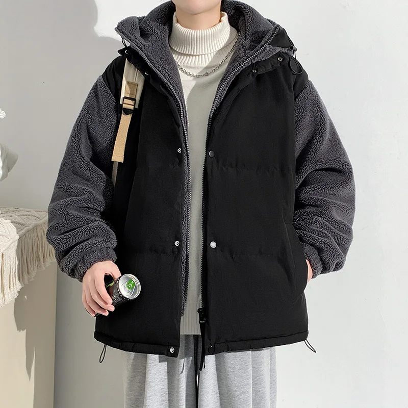 Мужская утепленная куртка из овечьей шерсти, новая осенне-зимняя модель, молодежная, теплая, повседневная, свободного кроя, с капюшоном
Мужская утепленная куртка из овечьей шерсти, новая осенне-зимняя модель, молодежная, теплая, повседневная, свободного кроя, с капюшоном