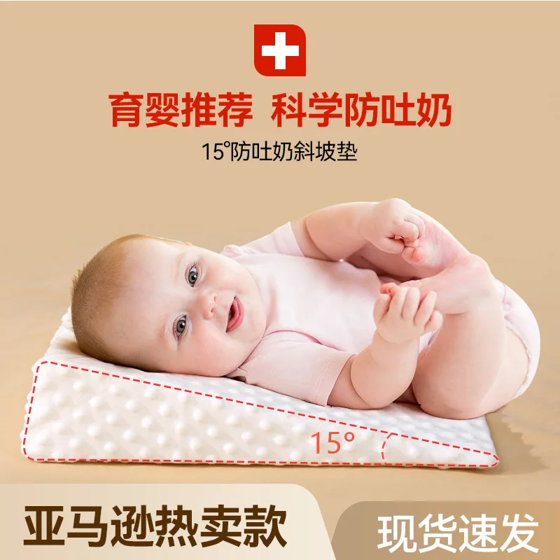Baby Pillow for Anti-Spitting Milk Breathable Non-Slip Newborn Head Support Cushion with Slope Design Infant Memory Foam Pillow
Baby Pillow for Anti-Spitting Milk Breathable Non-Slip Newborn Head Support Cushion with Slope Design Infant Memory Foam Pillow